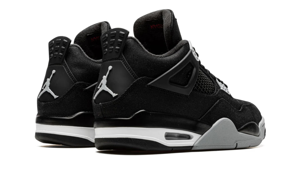 AIR JORDAN 4 RETRO BLACK CANVAS