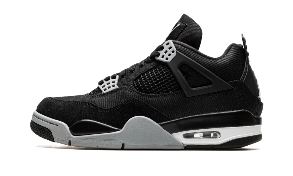 AIR JORDAN 4 RETRO BLACK CANVAS