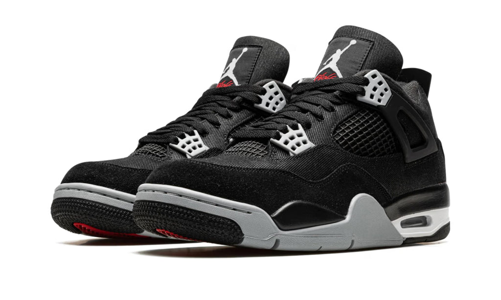 AIR JORDAN 4 RETRO BLACK CANVAS