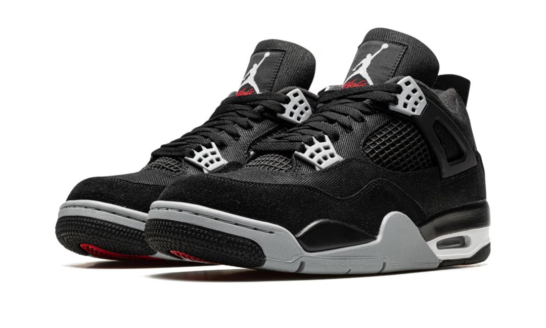 AIR JORDAN 4 RETRO BLACK CANVAS