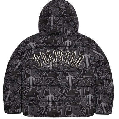 TRAPSTAR IRONGATE ARCH WILDCARD PUFFER BLACK