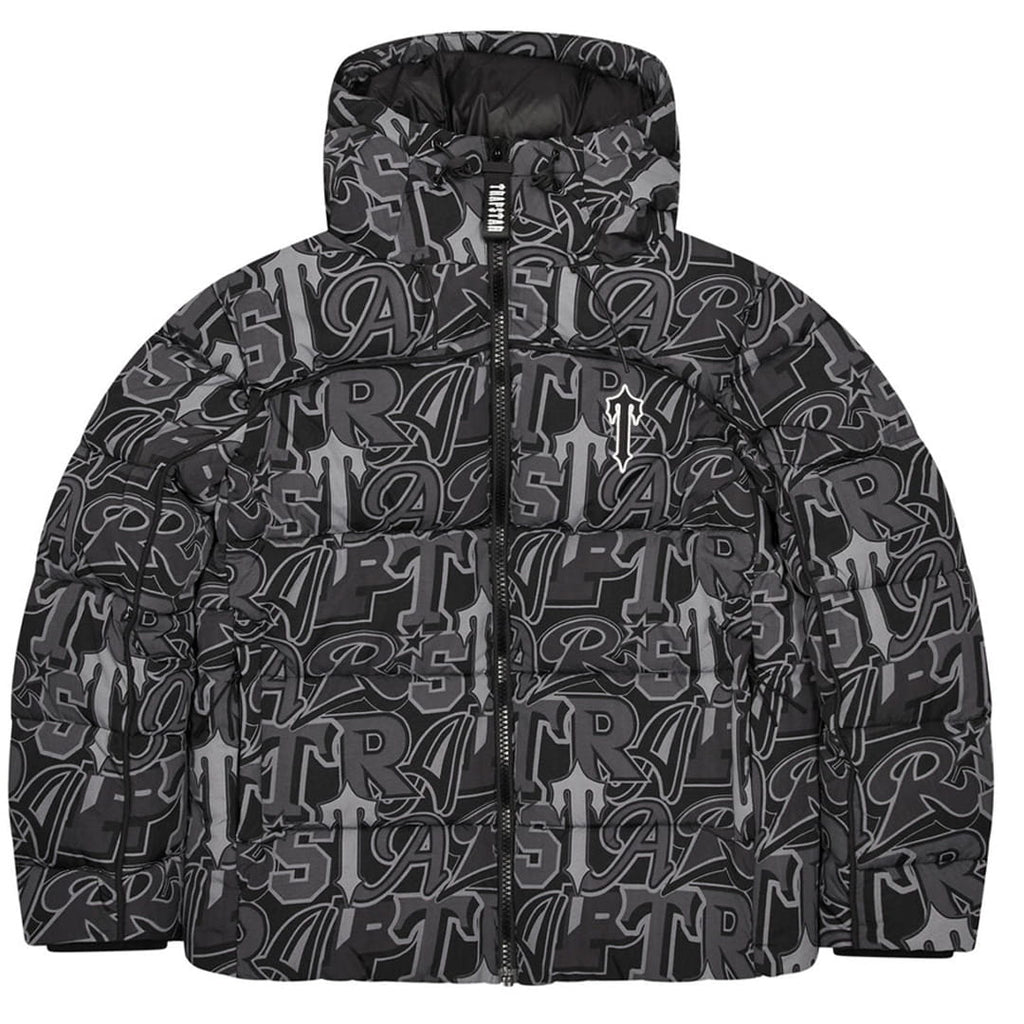 TRAPSTAR IRONGATE ARCH WILDCARD PUFFER BLACK